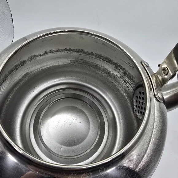 VTG Knapp Monarch Tea Pot Kettle Stainless Steel Vermont Country Store 3 Liter - Picture 6 of 10